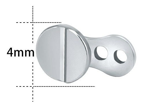 Piercing Microdermal Parafuso 4mm Base + Topo
