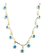 Colar Chocker Olho Grego Folheado A Ouro 18k Semi Joia