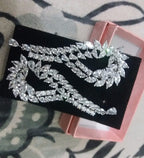 Brinco Zirconia Prata Noiva Festa Pendurado Debutante Grande