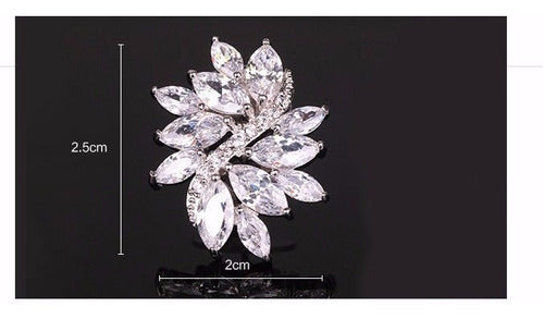 Brinco De Pressão Com Zirconia Noiva Casamento Prata Fixo