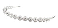 Tiara Enfeite Testeira Cabelo Noiva Dama Prata Strass Barato