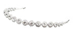 Tiara Enfeite Testeira Cabelo Noiva Dama Prata Strass Barato