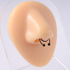 Piercing Nariz Septo Argola Falso Dourado Prata Preto Aço