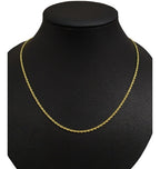 Colar Modelo Corda F. Ouro 18k Dourado Semi Joia 50 Cm