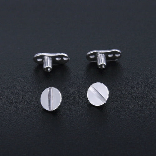 Piercing Microdermal Parafuso 4mm Base + Topo