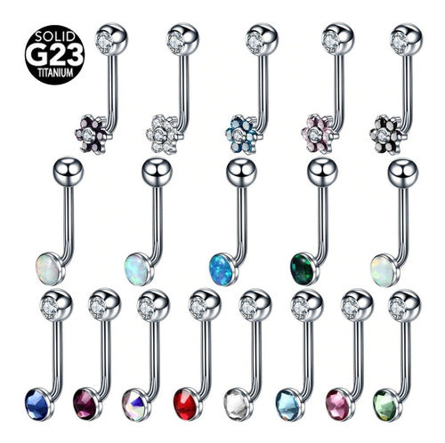 Piercing Íntimo Genital Christina Flor Pedra Zircônia