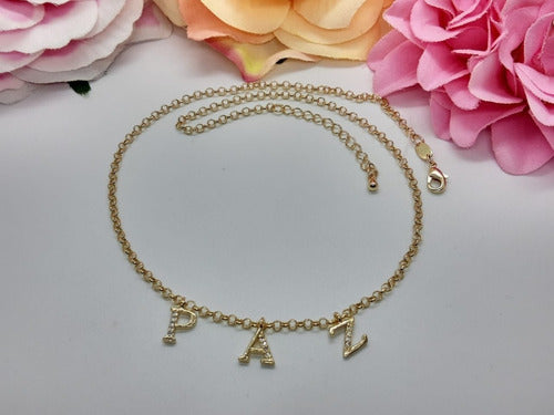 Colar Chocker Paz Dourado Semijoia Pingente Pedra Zirconia