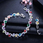 Pulseira Bracelete Prata Ou Dourada Zircônia Noiva Debutante