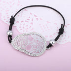 Pulseira Bracelete Caveira Mexicana Festa Pedra Strass