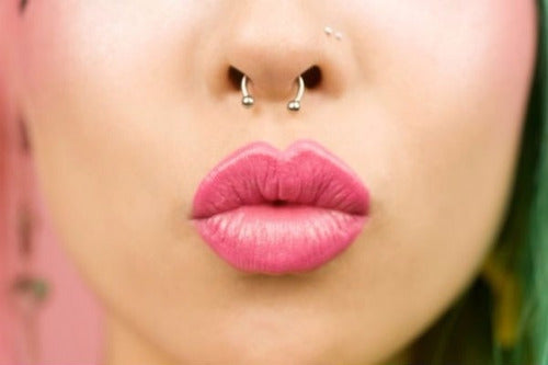 Piercing Septo Ferradura Nariz Cartilagem Preto Prata Ouro