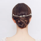 Tiara Headband Testeira Arranjo Noiva Strass Prata Dourada