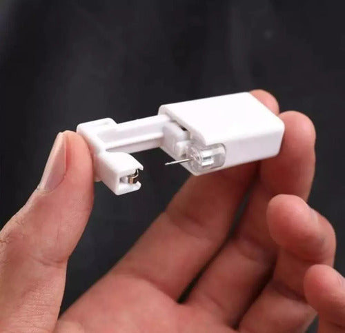 Mini Pistola Para Furar Orelha Nariz Piercing Descartável