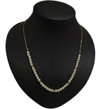 Colar Pérola Noiva Casamento F. Ouro Semijoia Dourado 60 Cm