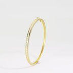 Pulseira Bracelete Dourada Com Pedra Zircônia Festa Semijoia