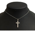 Colar Gargantilha Cruz Crucifixo Noiva Zirconia Prata
