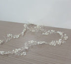 Tiara Arranjo Grinalda Cabelo Noiva Pérola Fio Strass Brilho