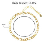 Pulseira Unisex Folheada A Ouro Ou Rodio Semi Joia 4 Mm