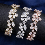Pulseira Bracelete Dourada Com Zircônia Noiva Debutante