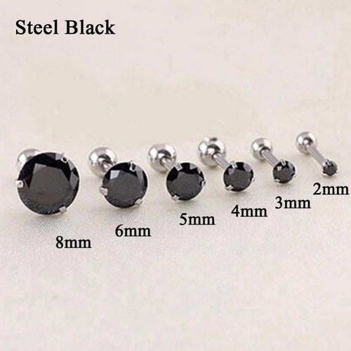 Piercing Tragus Cartilagem Ponto De Luz Zirconia 2 3 4 5 Mm