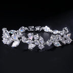 Pulseira Bracelete Dourada Com Zircônia Noiva Debutante