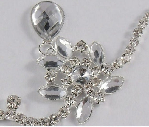 Tiara Testeira Headband Noiva Strass Prata Kim Kardashian