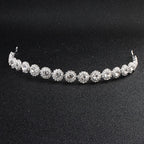 Tiara Enfeite Testeira Cabelo Noiva Dama Prata Strass Barato