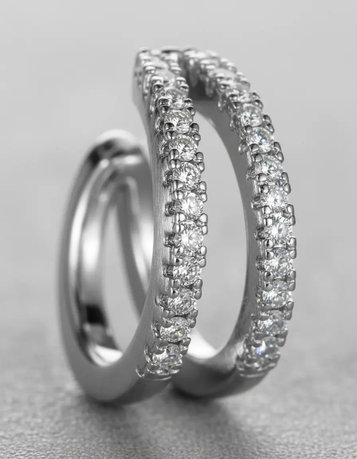 Piercing Argola Fake Falso Dourado Ou Prata Pedra Zirconia