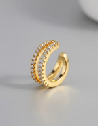 Piercing Argola Fake Falso Dourado Ou Prata Pedra Zirconia