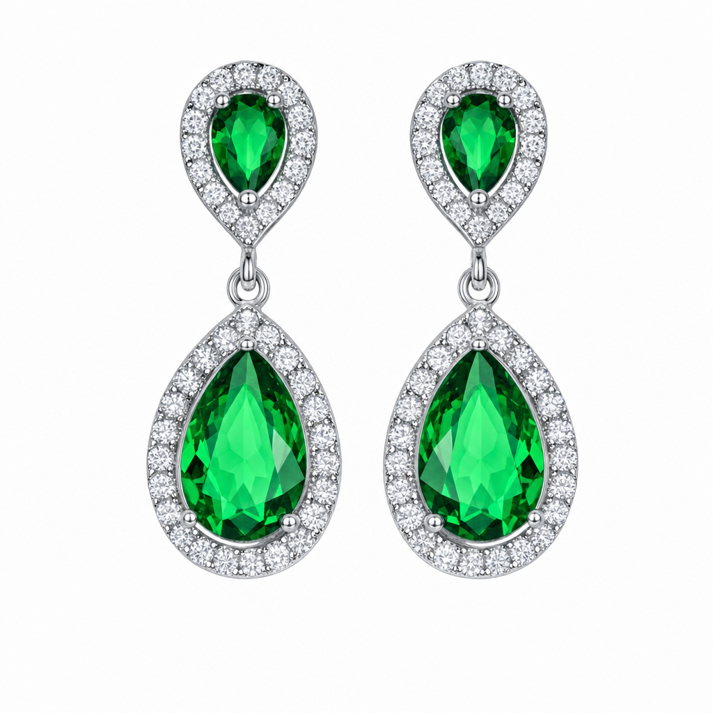 Brinco Noiva Pedra Zirconia Dourado Ou Prata Gota Debutante