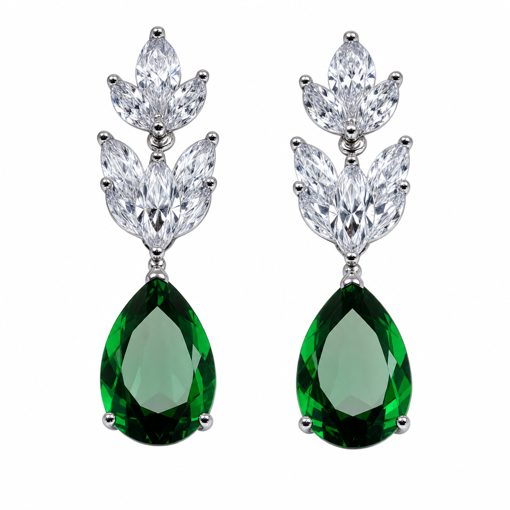 Brinco Noiva Pedra Zirconia Dourado Ou Prata Gota Debutante
