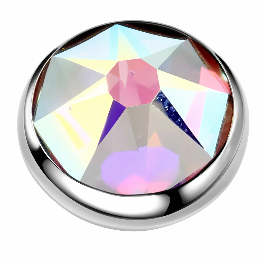 Piercing Microdermal Dourado Ou Prata Pedra 4 Mm Topo