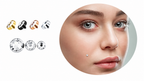 Piercing Microdermal Prata Rosa Furtacor Pedra 3 Mm Topo