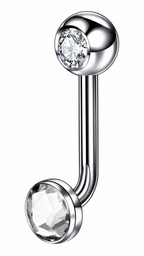 Piercing Íntimo Genital Christina Pedra Cristal 100% Titânio