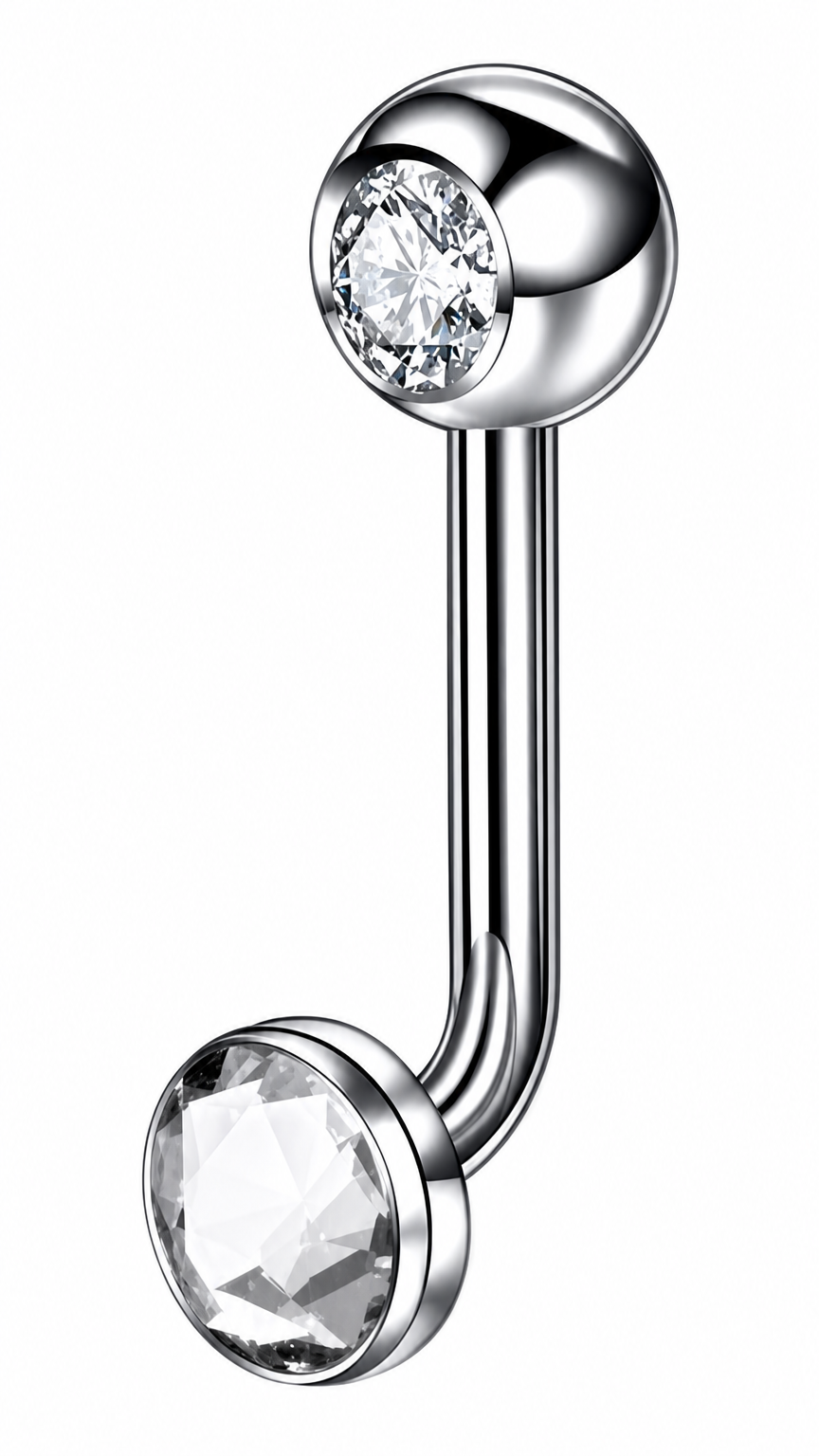Piercing Íntimo Genital Christina Pedra Cristal 100% Titânio