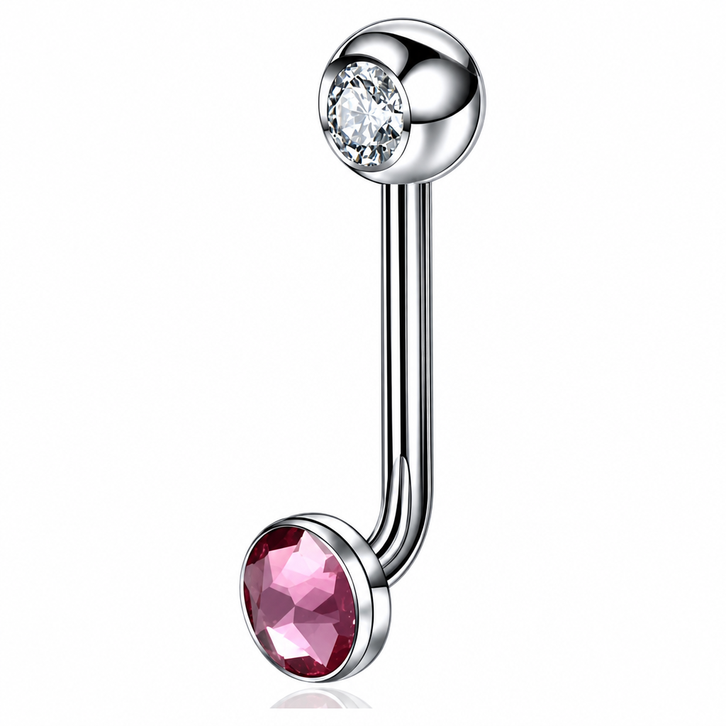 Piercing Íntimo Genital Christina Pedra Cristal 100% Titânio