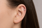 Piercing Tragus Cartilagem Coração Zirconia 6mm