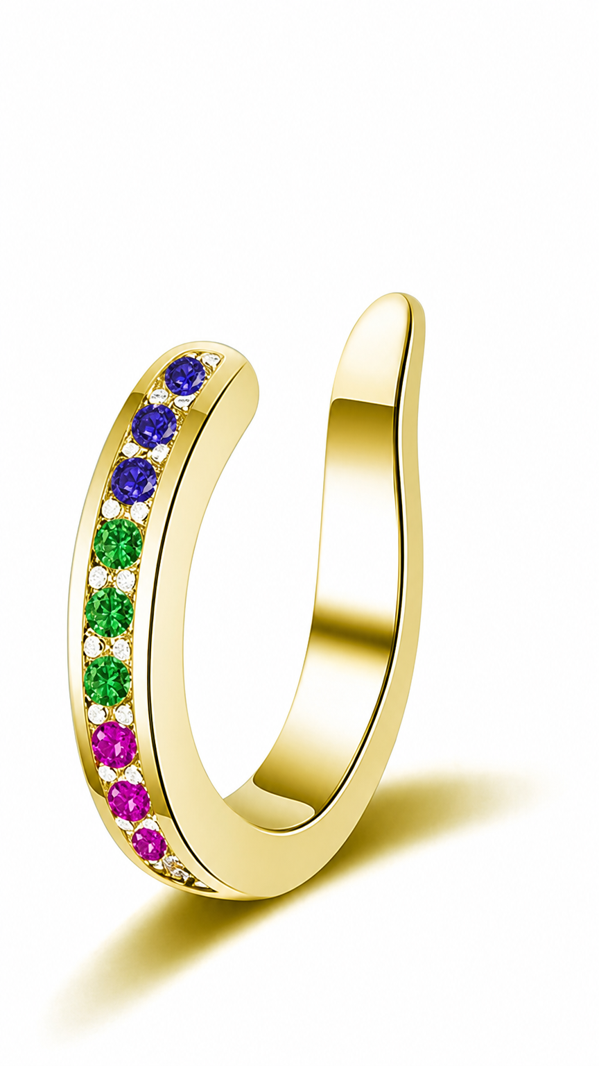 Piercing Argola Falso Fake Pressão Pedra Zircônia Orelha