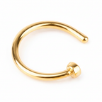 Piercing Nariz Argola Falso Fake Dourado Prata Preto Rosa