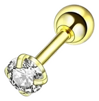 Piercing Tragus Cartilagem Ponto De Luz Dourado 2 3 4 5 Mm