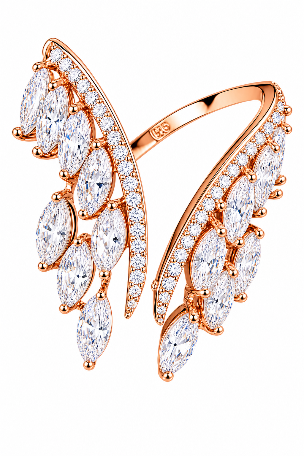Anel Noiva Pedra Zirconia Festa Prata Ou Dourado Casamento