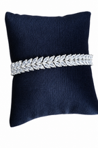 Pulseira Bracelete Prata Com Zircônia Noiva Debutante Luxo
