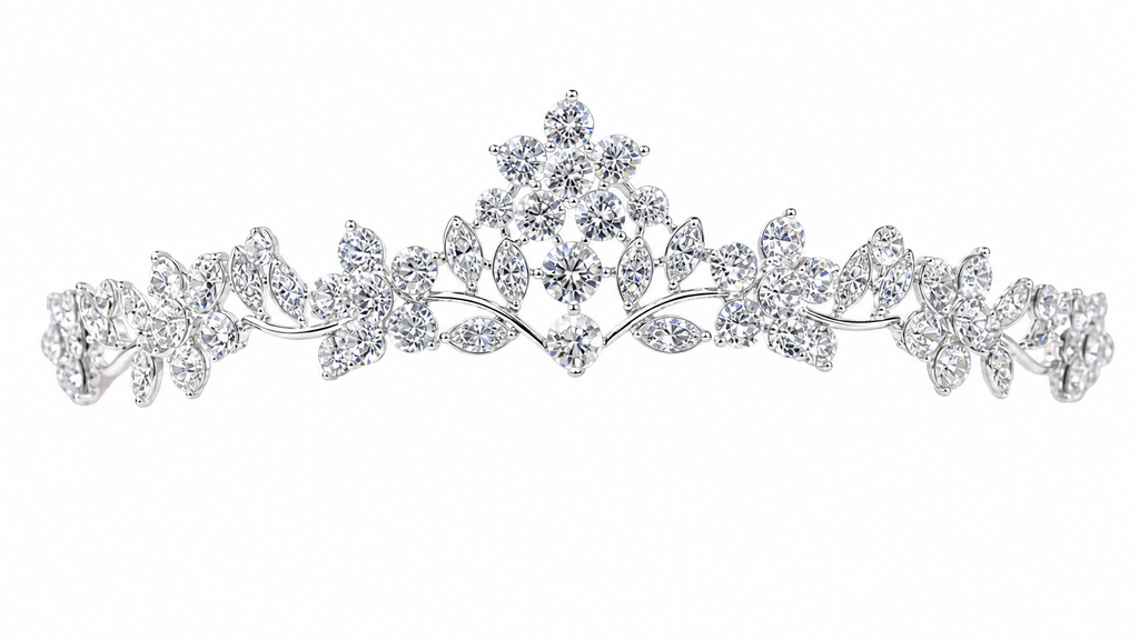 Coroa Dama De Honra Daminha Strass Prata Debutante Noiva