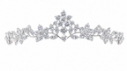 Coroa Dama De Honra Daminha Strass Prata Debutante Noiva