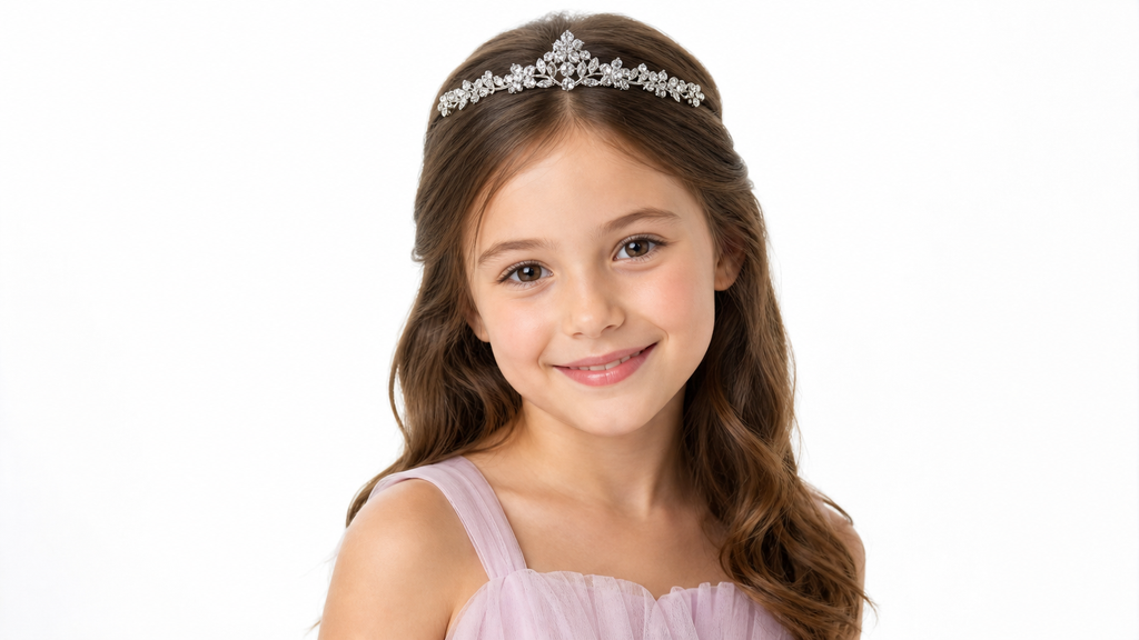 Coroa Dama De Honra Daminha Strass Prata Debutante Noiva