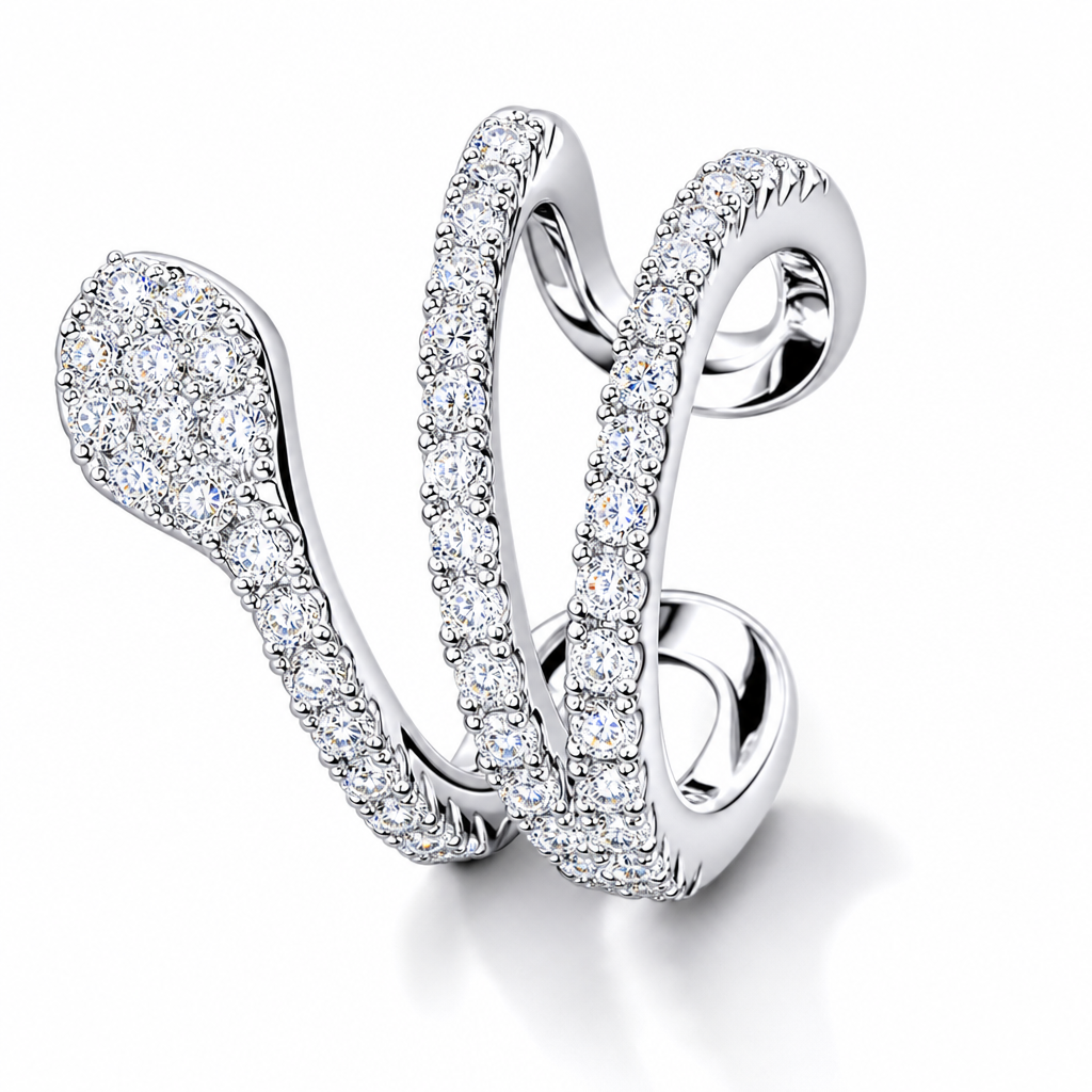 Piercing Argola Falso Fake Pressão Pedra Zircônia Orelha