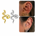 Piercing Tragus Cartilagem Cobra Aço Cirúrgico Helix Conch