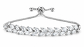 Pulseira Bracelete Prata Zircônia Noiva Debutante Festa