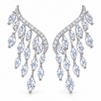 Brinco Ear Cuff Noiva Pedra Zirconia Debutante Prata Festa