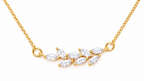 Colar Noiva Pedra Zirconia Dourado F Ouro 18k Semijoia