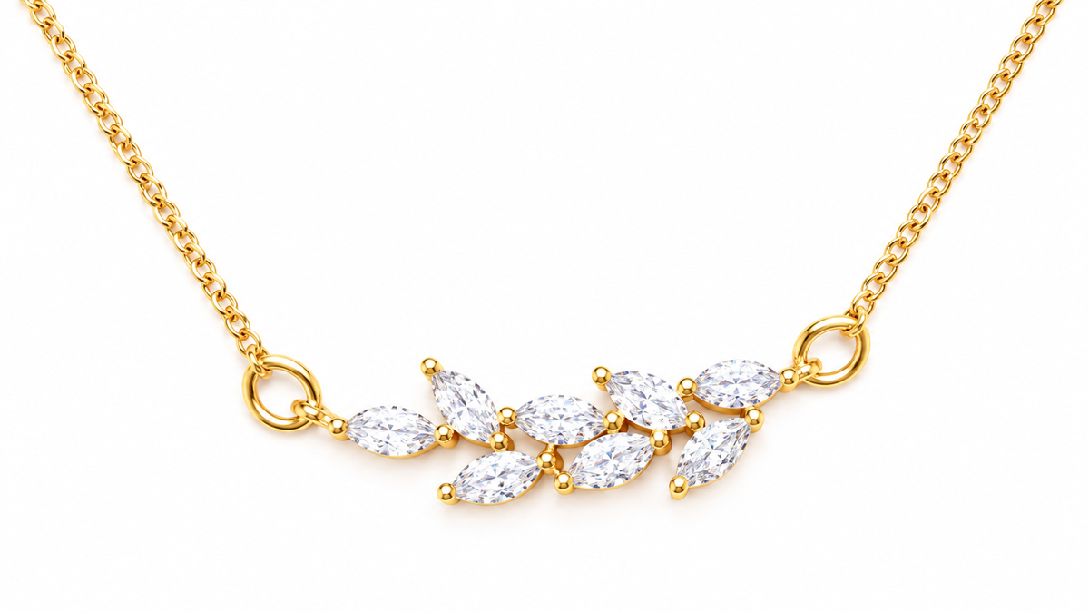 Colar Noiva Pedra Zirconia Dourado F Ouro 18k Semijoia